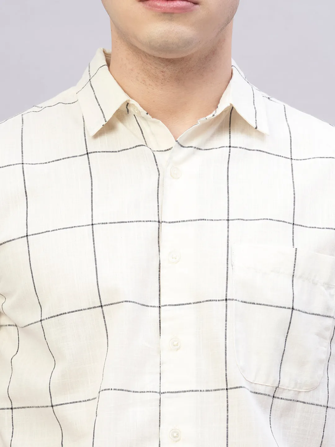 Women Cottonworld Checkered | Checkered^Men's 100% Cotton Regular Fit Shirt