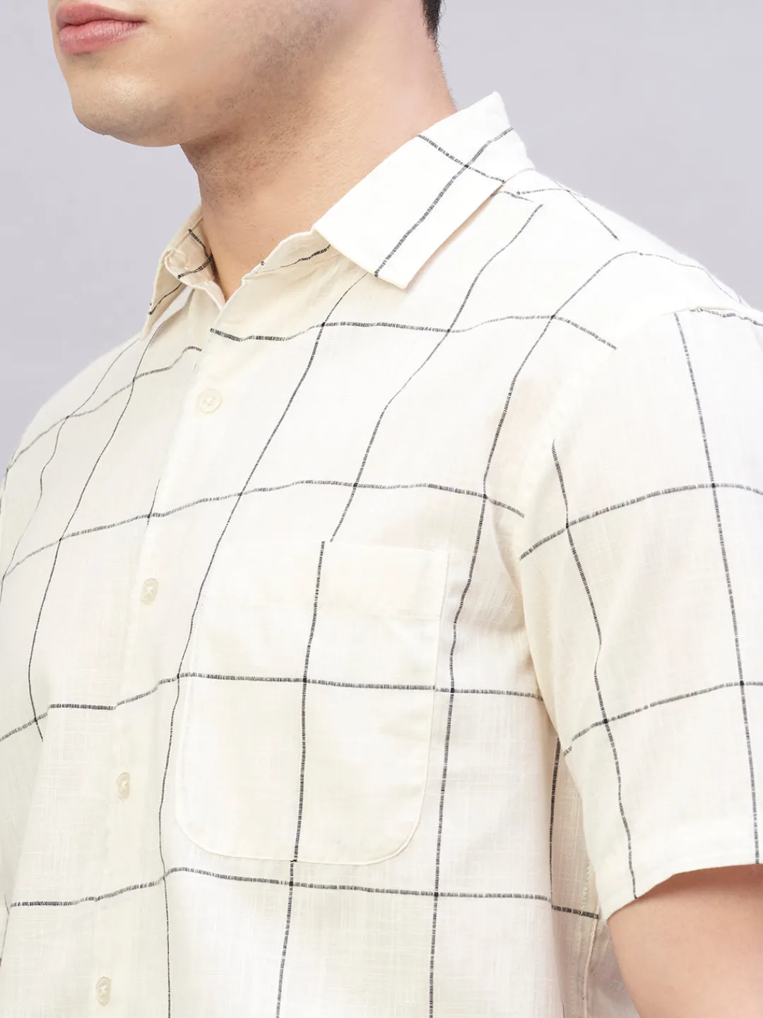 Women Cottonworld Checkered | Checkered^Men's 100% Cotton Regular Fit Shirt