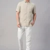 Women Cottonworld 100% Linen Shirts | 100% Linen Shirts^Men's 100% Linen Regular Fit Shirt