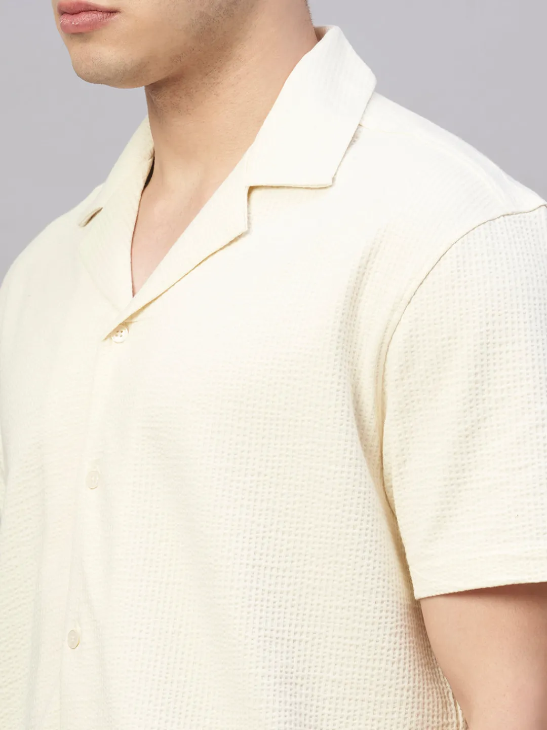 Cottonworld Regular Fit^Men's Cotton Elastane Regular Fit Tshirt