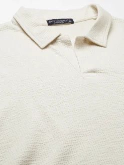 Cottonworld Regular Fit | Polo^Men's Cotton Elastane Regular Fit Tshirt