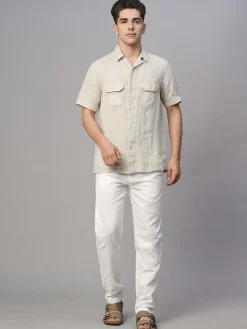 Women Cottonworld Solid | Solid^Men's Cotton Regular Fit Shirt