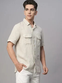 Women Cottonworld Solid | Solid^Men's Cotton Regular Fit Shirt