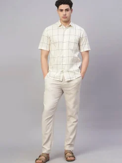 Cottonworld Pants | Pants^Men's Linen Cotton Regular Fit Pant