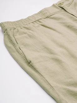 Cottonworld Pants | Pants^Men's Viscose Linen Regular Fit Pant