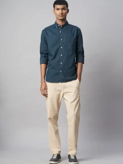 Women Cottonworld Solid | Solid^Men's 100% Cotton Regular Fit Shirt