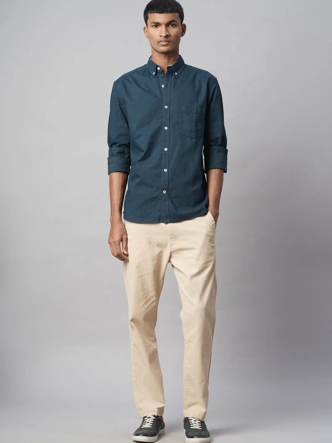 Women Cottonworld Solid | Solid^Men's 100% Cotton Regular Fit Shirt