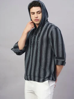 Women Cottonworld Striped | Striped^Men's 100% Cotton Regular Fit Shirt