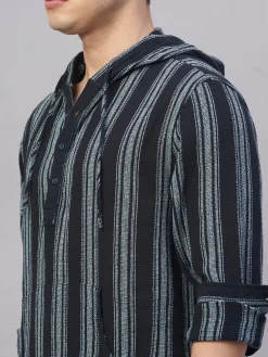 Women Cottonworld Striped | Striped^Men's 100% Cotton Regular Fit Shirt