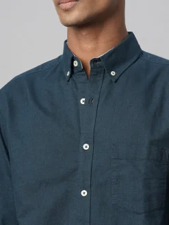 Women Cottonworld Solid | Solid^Men's 100% Cotton Regular Fit Shirt