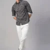 Women Cottonworld Print | Print^Men's 100% Cotton Slim Fit Shirt