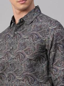 Women Cottonworld Print | Print^Men's 100% Cotton Slim Fit Shirt