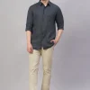 Women Cottonworld 100% Linen Shirts | 100% Linen Shirts^Men's 100% Linen Regular Fit Shirt