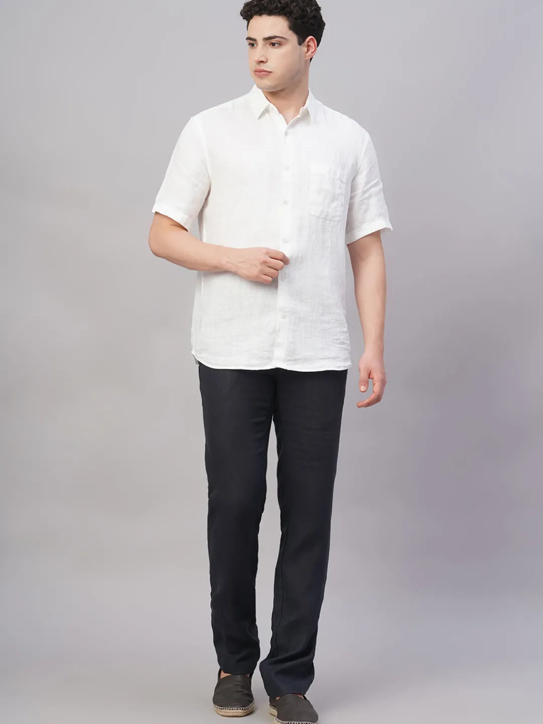 Cottonworld 100% Linen Pants | 100% Linen Pants^Men's 100% Linen Regular Fit Pant