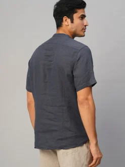 Women Cottonworld 100% Linen Shirts | 100% Linen Shirts^Men's 100% Linen Slim Fit Shirt