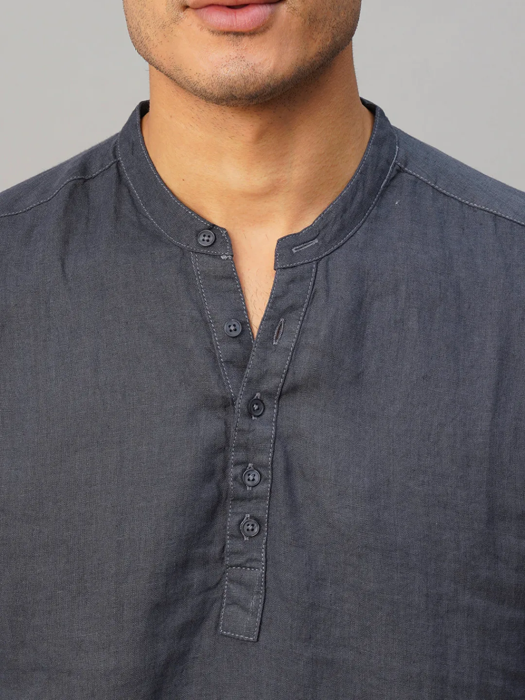 Women Cottonworld 100% Linen Shirts | 100% Linen Shirts^Men's 100% Linen Slim Fit Shirt