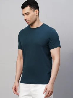 Cottonworld Men | Regular Fit^Men's Cotton Bamboo Elastane Regular Fit Tshirt