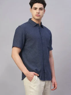 Women Cottonworld Checkered | Checkered^Men's Cotton Flax Regular Fit Shirt