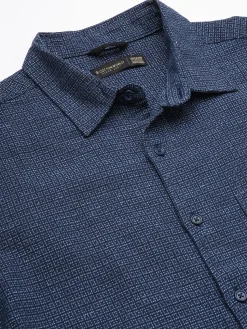 Women Cottonworld Checkered | Checkered^Men's Cotton Flax Regular Fit Shirt