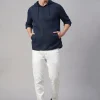 Women Cottonworld Shirts | Shirts^Men's Cotton Linen Regular Fit Hooded Shirt
