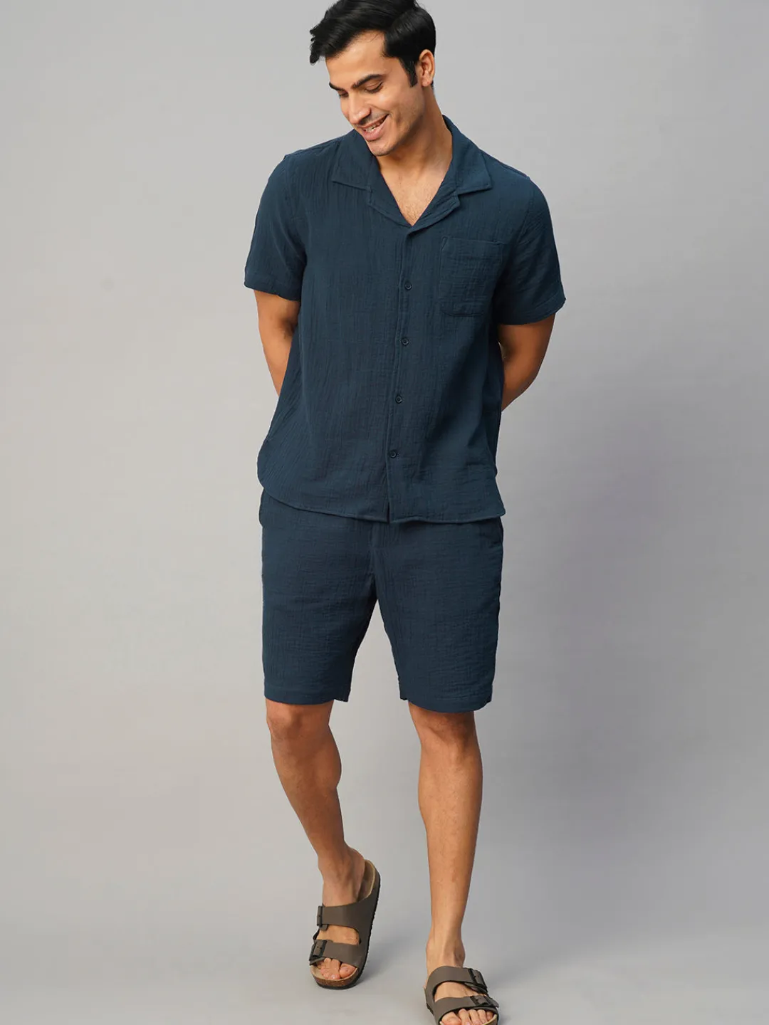 Women Cottonworld Solid | Solid^Men's Cotton Loose Fit Shirt