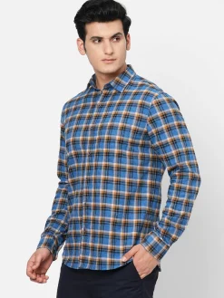 Women Cottonworld Checkered | Checkered^Men's Cotton Regular Fit Checked Shirt