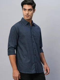 Women Cottonworld Checkered | Checkered^Men's Cotton Regular Fit Checked Shirt