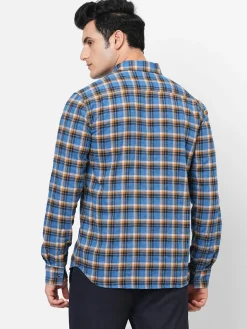 Women Cottonworld Checkered | Checkered^Men's Cotton Regular Fit Checked Shirt