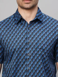 Women Cottonworld Print | Print^Men's Cotton Regular Fit Printed Shirt
