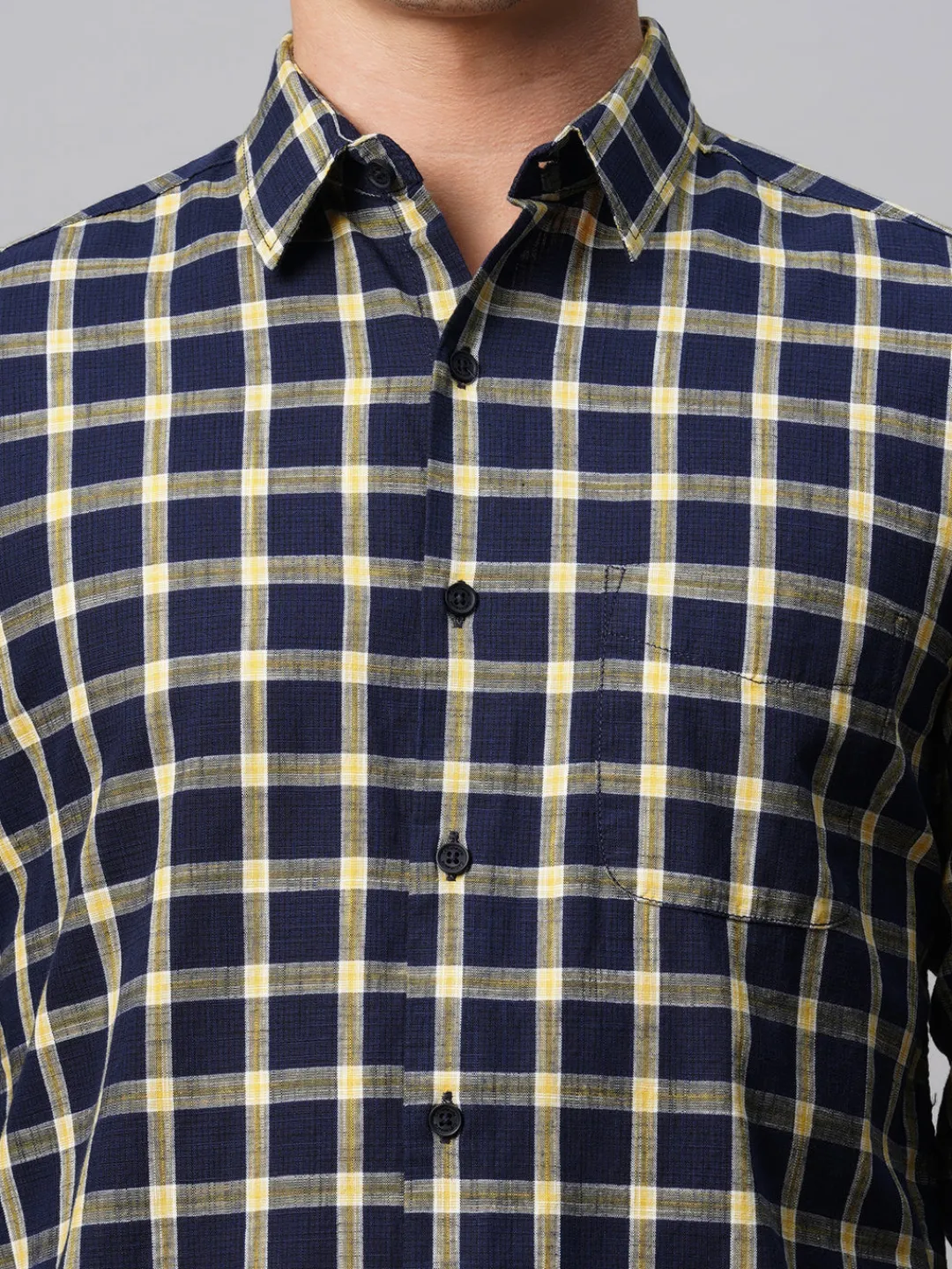 Women Cottonworld Checkered | Checkered^Men's Cotton Regular Fit Checked Shirt