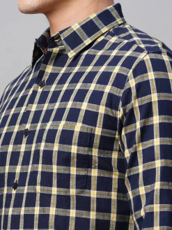 Women Cottonworld Checkered | Checkered^Men's Cotton Regular Fit Checked Shirt