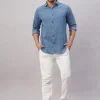 Women Cottonworld Solid | Solid^Men's Cotton Slim Fit Shirt