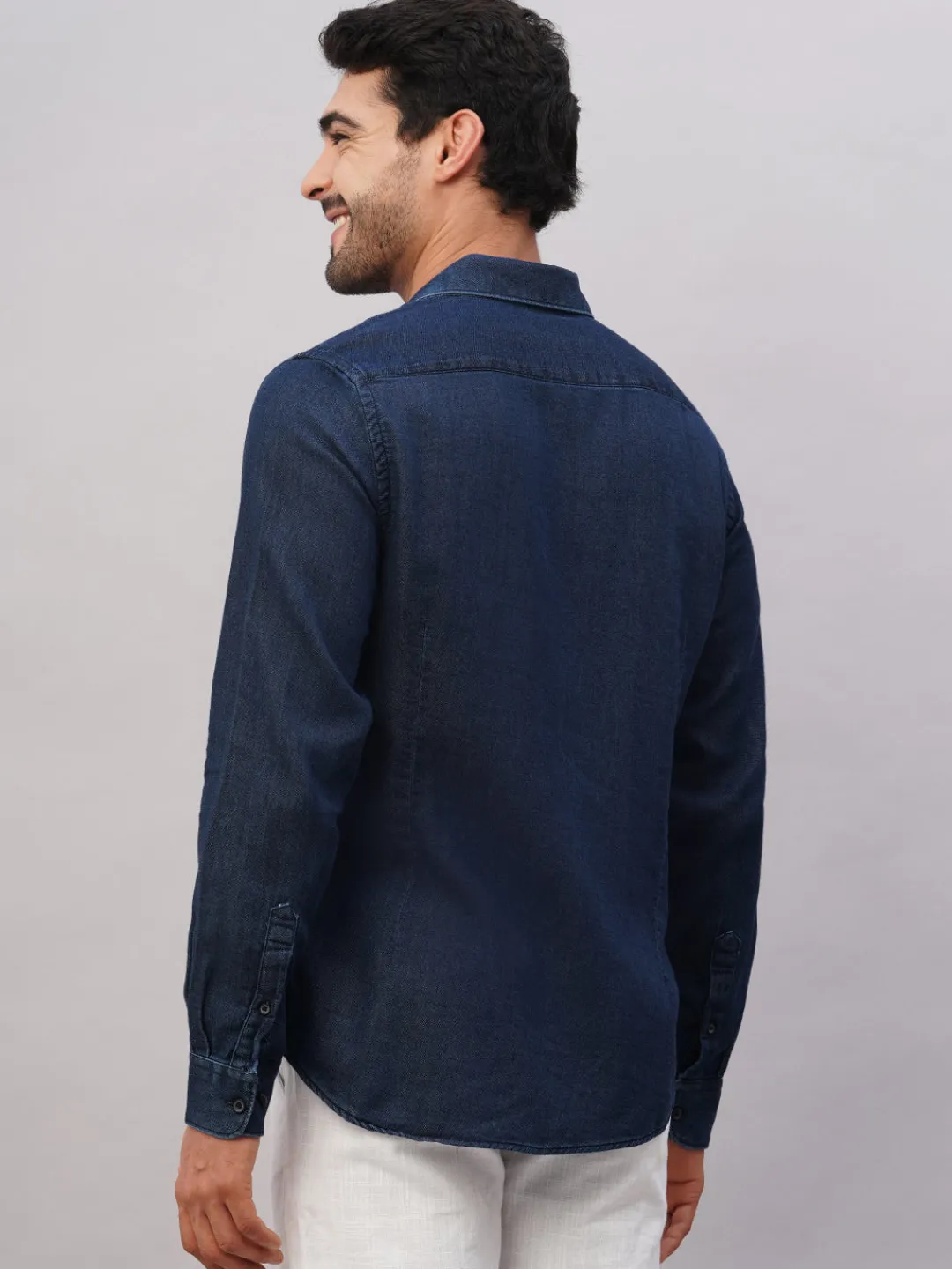 Women Cottonworld Solid | Solid^Men's Cotton Slim Fit Shirt