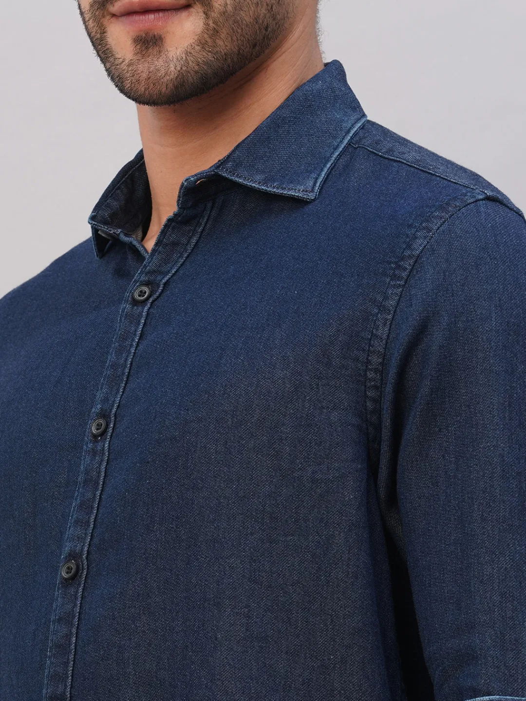 Women Cottonworld Solid | Solid^Men's Cotton Slim Fit Shirt