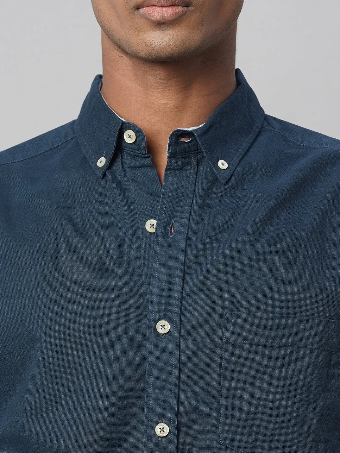 Women Cottonworld Solid | Solid^Men's Oxford 100% Cotton Regular Fit Shirt