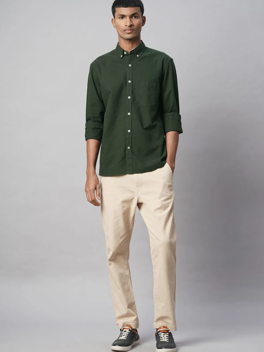 Women Cottonworld Solid | Solid^Men's 100% Cotton Regular Fit Shirt