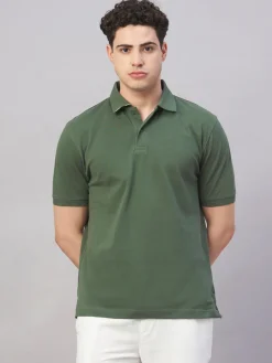 Cottonworld Regular Fit | Polo^Men's 100% Cotton Regular Fit Tshirt