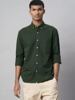Women Cottonworld Solid | Solid^Men's 100% Cotton Regular Fit Shirt