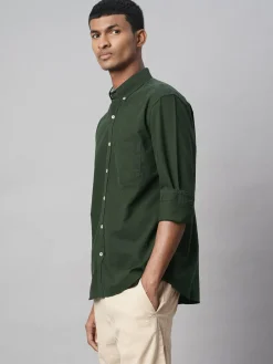Women Cottonworld Solid | Solid^Men's 100% Cotton Regular Fit Shirt