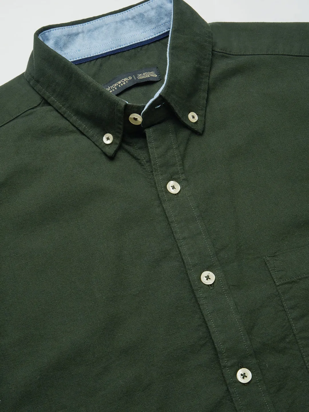 Women Cottonworld Solid | Solid^Men's 100% Cotton Regular Fit Shirt