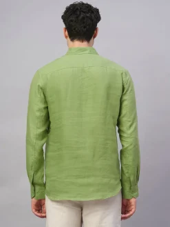 Women Cottonworld 100% Linen Shirts | 100% Linen Shirts^Men's 100% Linen Regular Fit Shirt