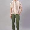 Cottonworld Pants | Pants^Men's Viscose Linen Regular Fit Pant