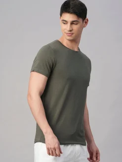 Cottonworld Men | Regular Fit^Men's Cotton Bamboo Elastane Regular Fit Tshirt