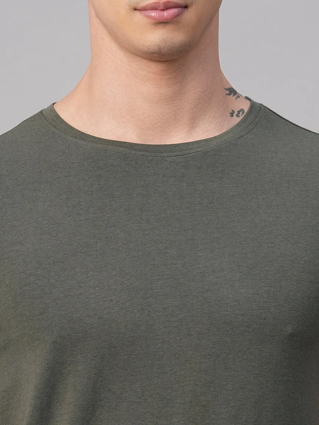 Cottonworld Men | Regular Fit^Men's Cotton Bamboo Elastane Regular Fit Tshirt