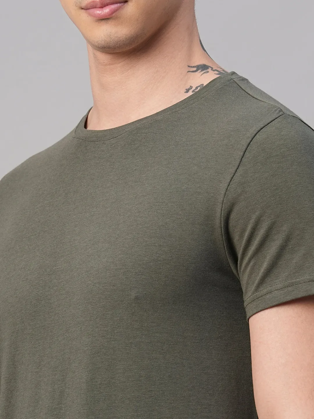 Cottonworld Men | Regular Fit^Men's Cotton Bamboo Elastane Regular Fit Tshirt