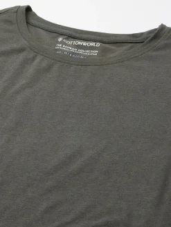 Cottonworld Men | Regular Fit^Men's Cotton Bamboo Elastane Regular Fit Tshirt