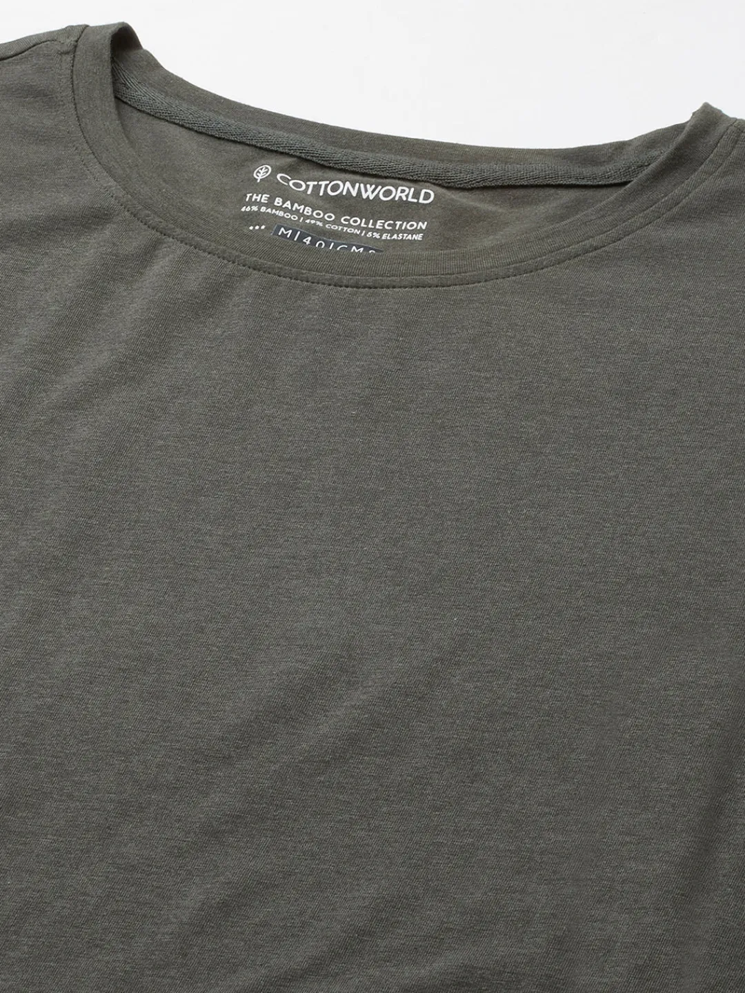 Cottonworld Men | Regular Fit^Men's Cotton Bamboo Elastane Regular Fit Tshirt