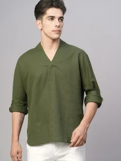 Women Cottonworld Shirts | Shirts^Men's Cotton Linen Regular Fit Shirt