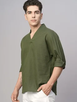 Women Cottonworld Shirts | Shirts^Men's Cotton Linen Regular Fit Shirt