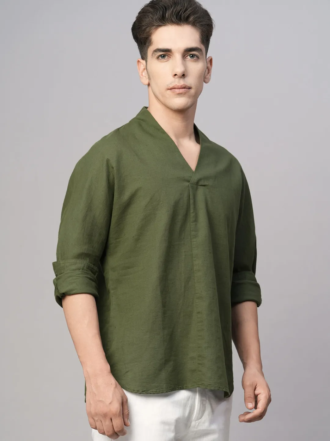 Women Cottonworld Shirts | Shirts^Men's Cotton Linen Regular Fit Shirt
